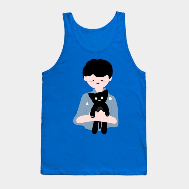 Cute black kitten Tank Top by CindyS